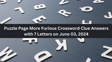 furious crossword puzzle clue